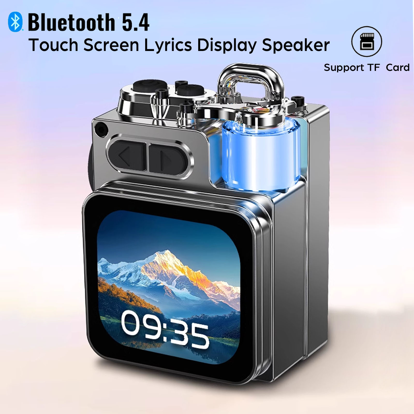 Audio Music Player App - Bluetooth Hoparlör Akıllı Dokunmatik Ekran Mini