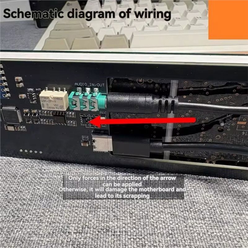 Audio Music Light - A31T AK2518 Stereo Amplifikatör Kartı, VU