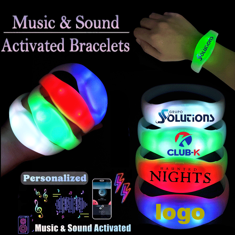 Audio Music Light - Özelleştirilebilir müzikle etkilenen ışıklı bileklikler LED