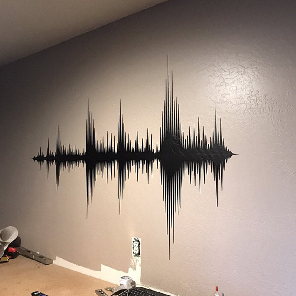 Ses dalga duvar çıkartması ses - Audio Music Wallpaper incelemesi ve fiyatı