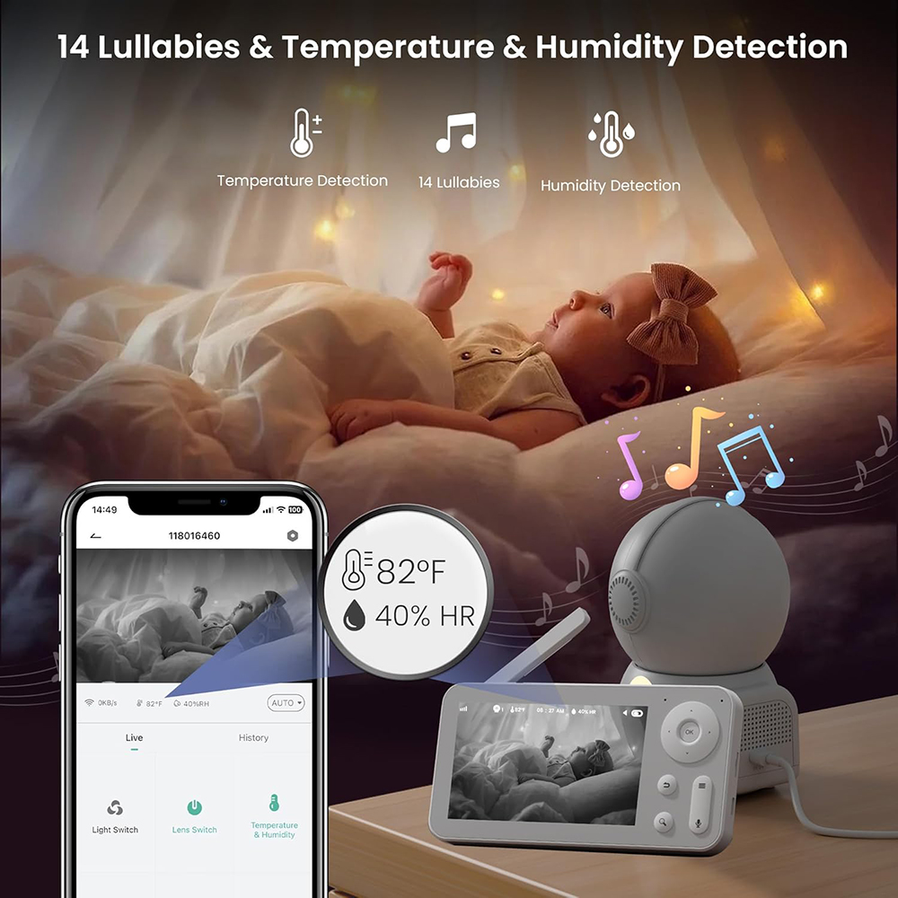 2 Kamera ve Sesli 2K Bebek Mon - Audio Music App incelemesi ve fiyatı